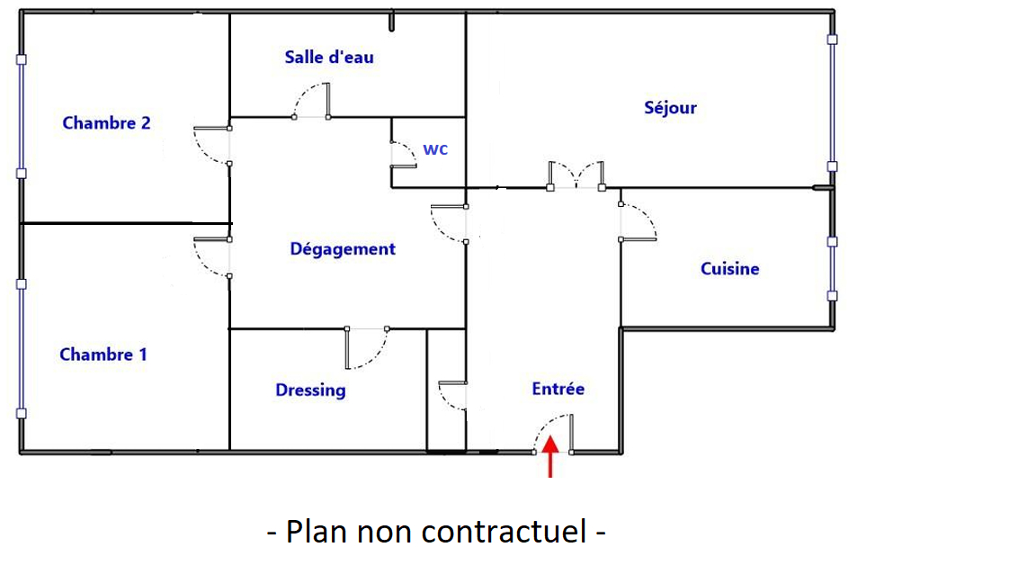 PARIS 15 APPARTEMENT 3P 78M²
