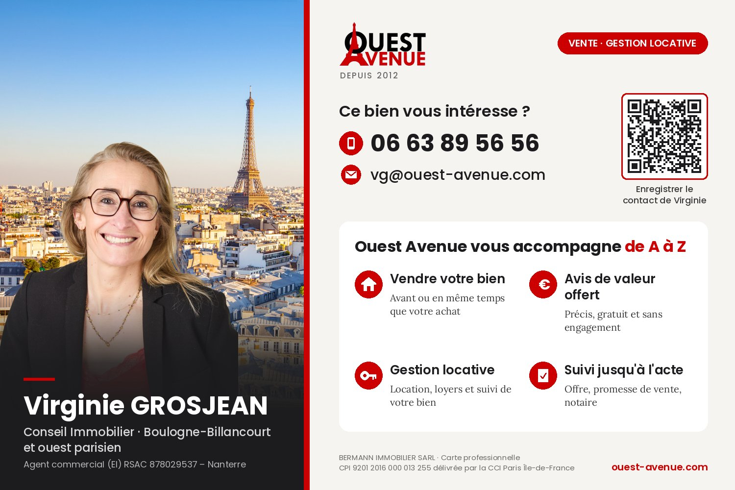 BOULOGNE BILLANCOURT  APPARTEMENT 4P 105M²