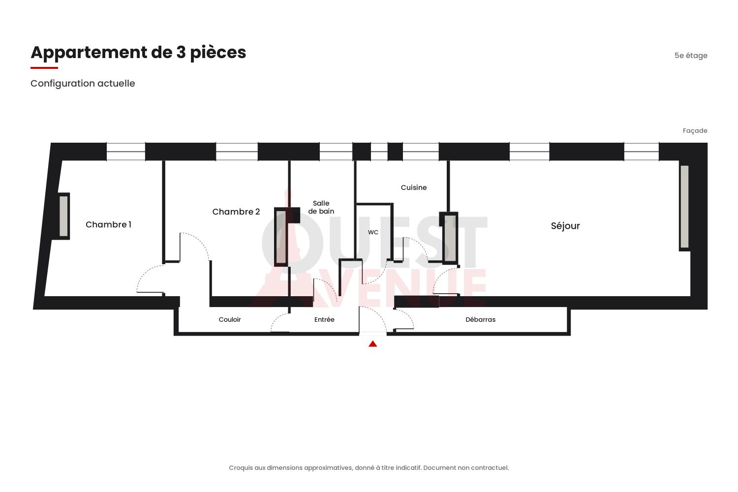 PARIS 18 APPARTEMENT 4P 80M²