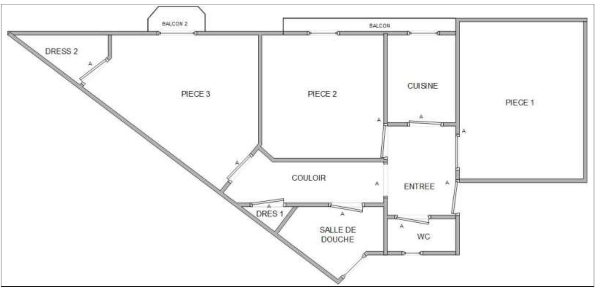 PARIS 20 APPARTEMENT 3P 53M²