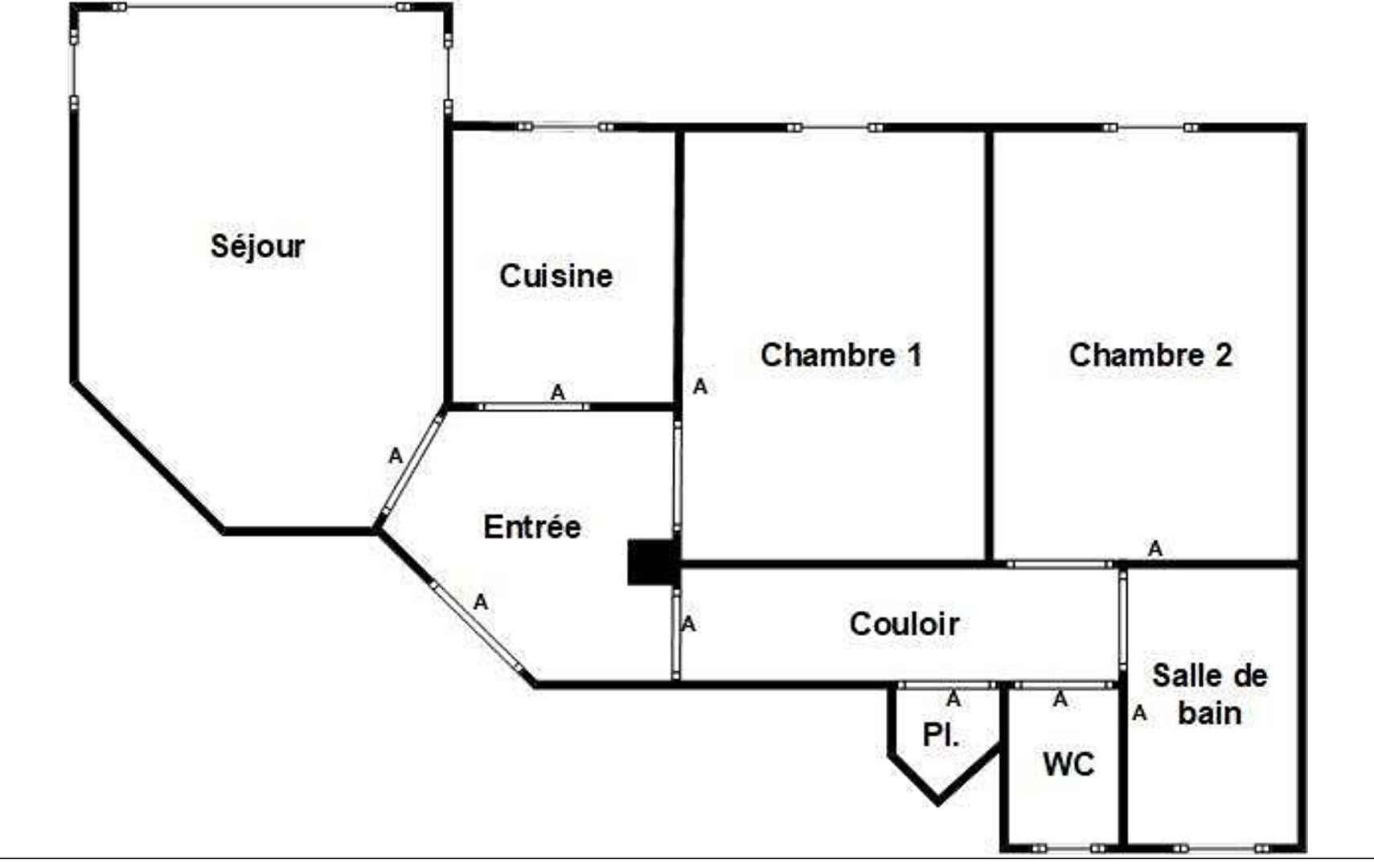 PARIS 20 APPARTEMENT 3P 57M²