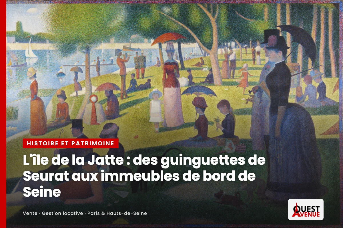 Un dimanche après-midi à l'île de la Grande Jatte, tableau de Georges Seurat (1884-1886), domaine public