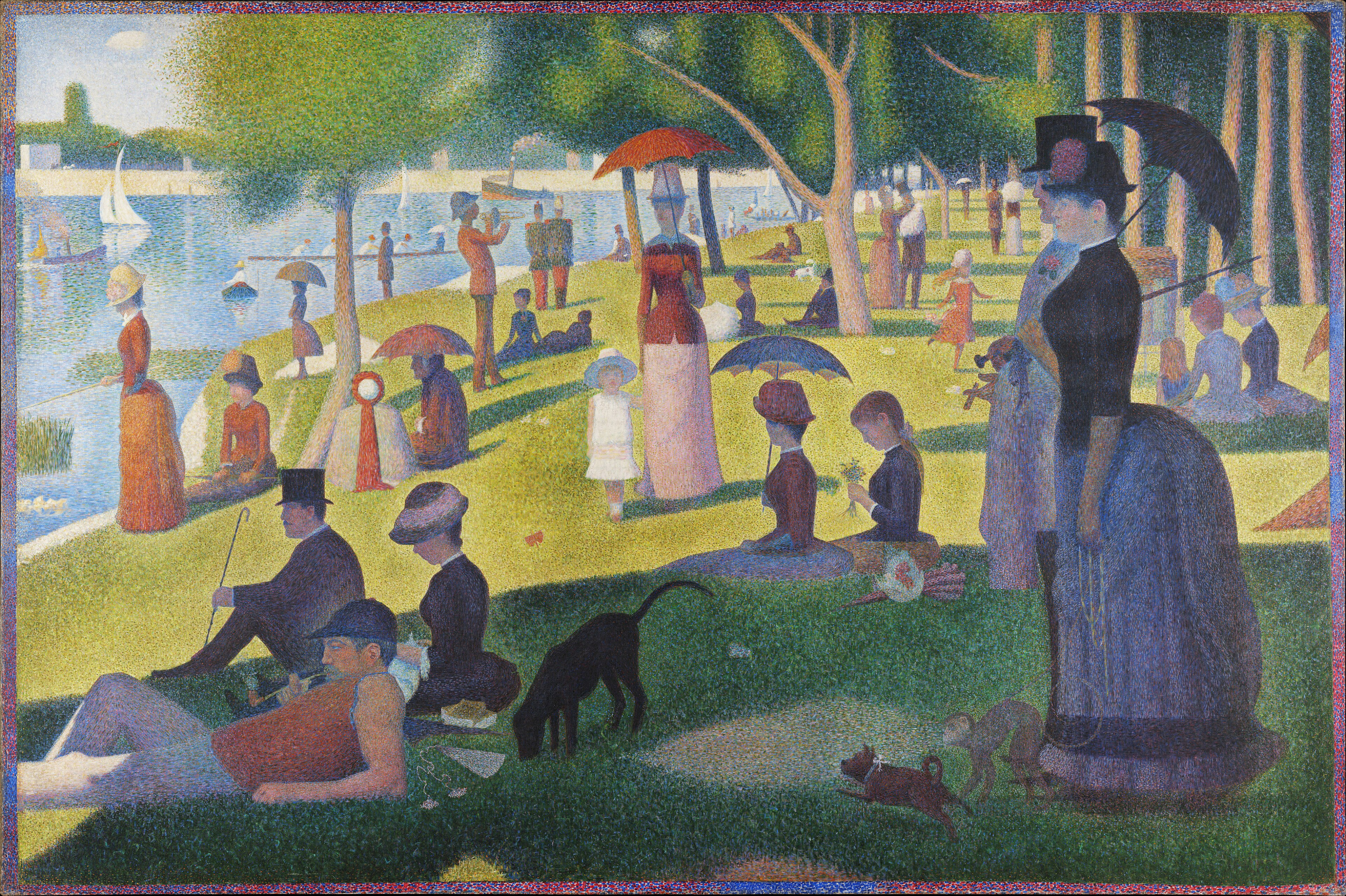 Georges Seurat, Un dimanche après-midi à l’île de la Grande Jatte (1884-1886)